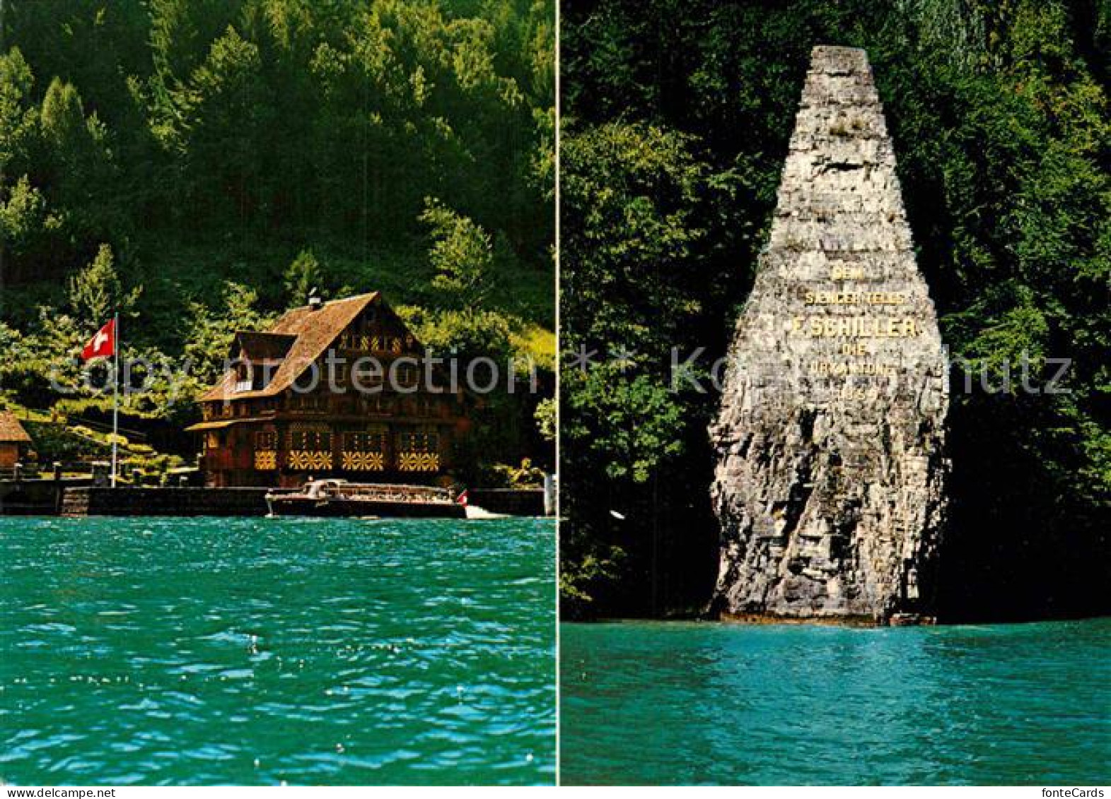 12895827 Urnersee Schillerstein Haus Zur Treib Urnersee - Andere & Zonder Classificatie