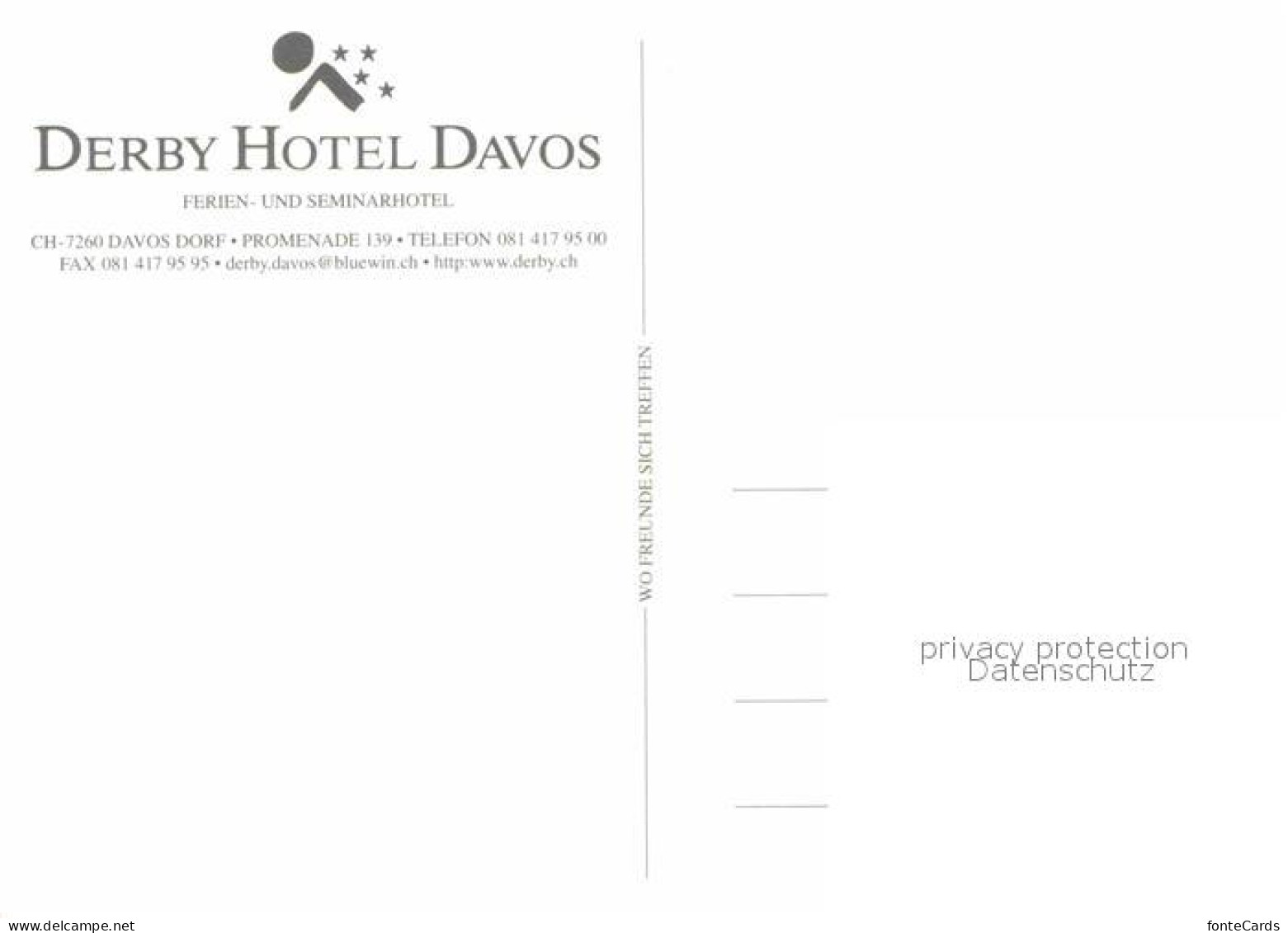 12894797 Davos Dorf GR Derby Hotel Lobby Hallenbad Restaurant  Davos - Autres & Non Classés