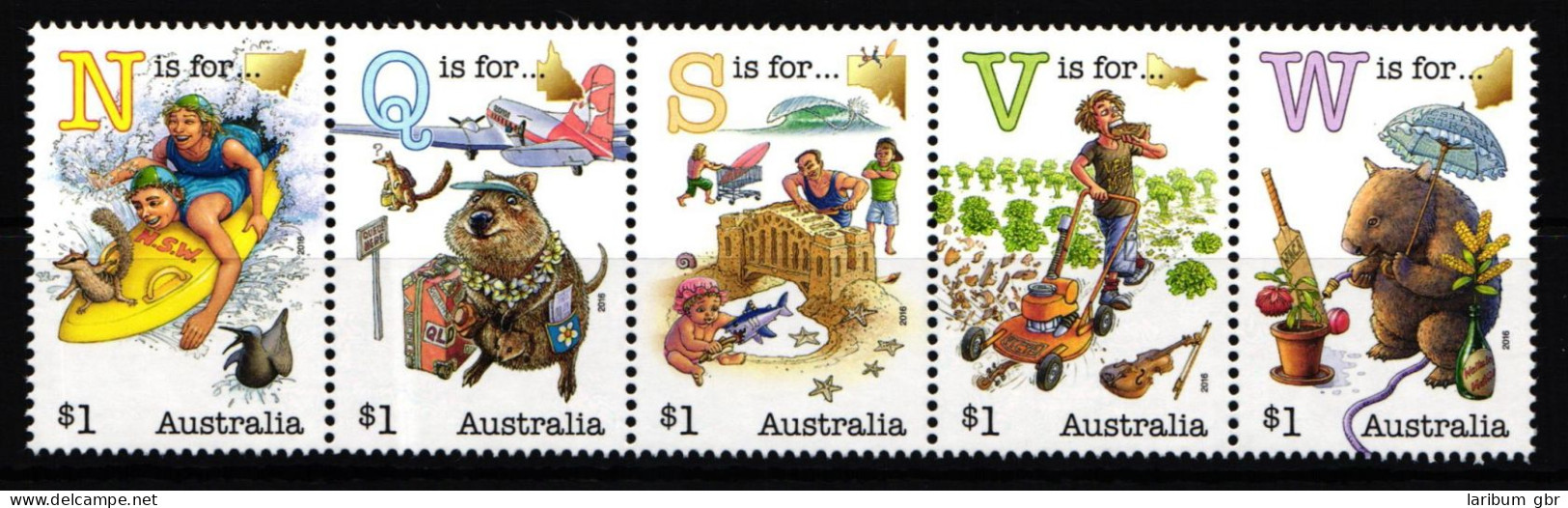 Australien 4468-4472 Postfrisch Als Fünferstreifen #KN960 - Autres & Non Classés