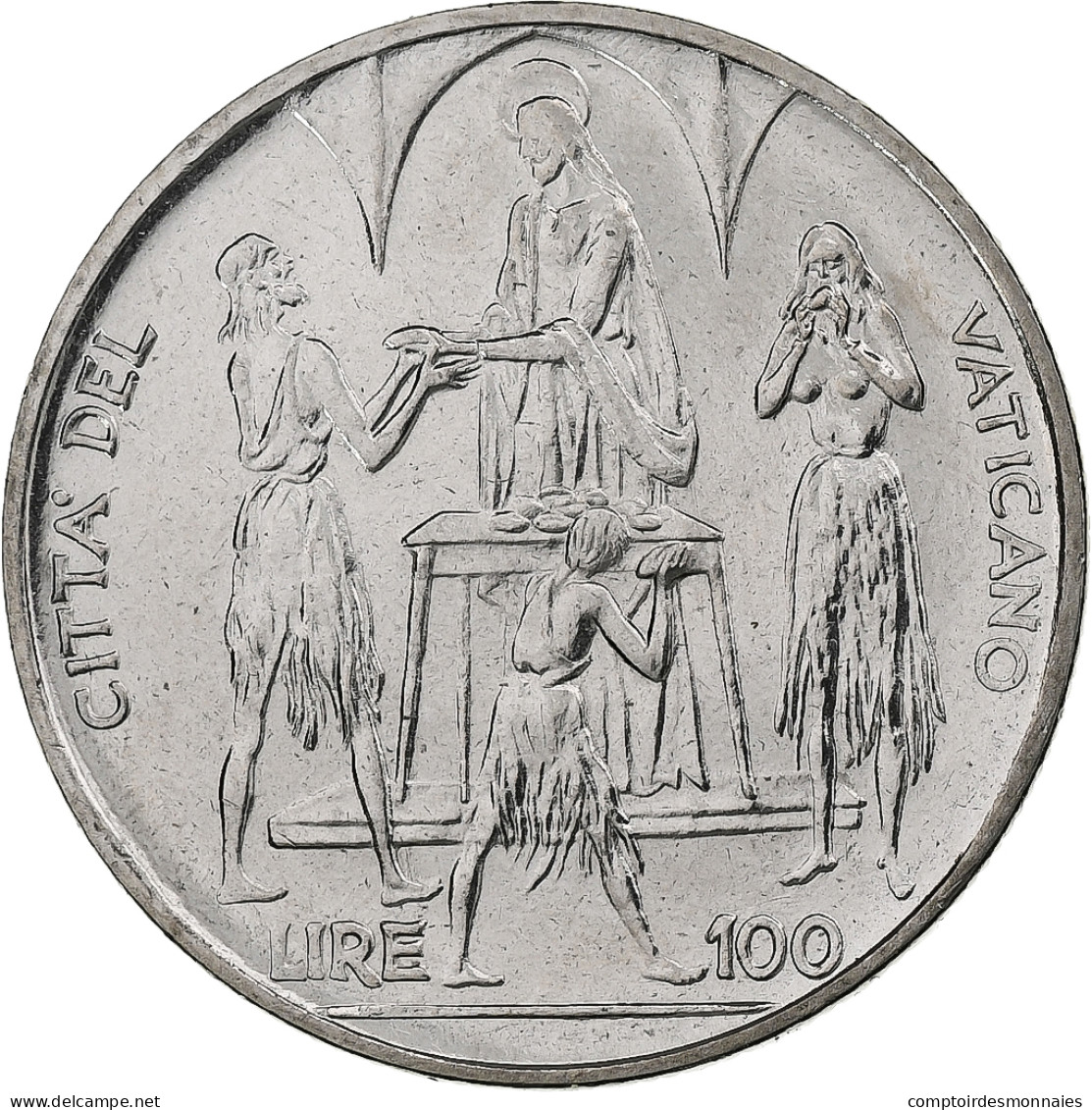 Vatican, Paul VI, 100 Lire, 1968 (Anno VI), Rome, Acier Inoxydable, SPL+, KM:106 - Vatican