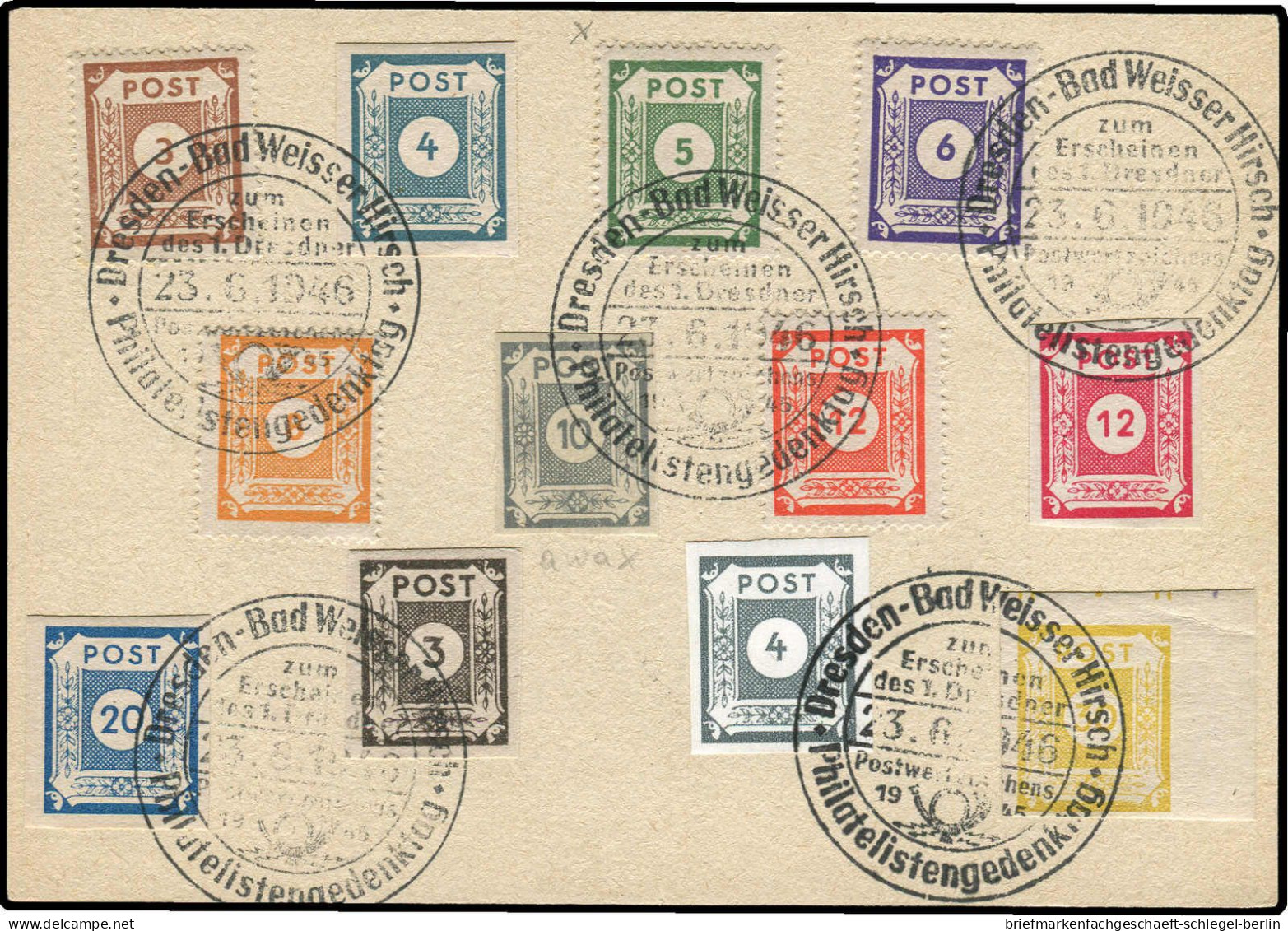 SBZ - Ostsachsen, 1945, 52 Awax, 57 B, Brief - Andere & Zonder Classificatie