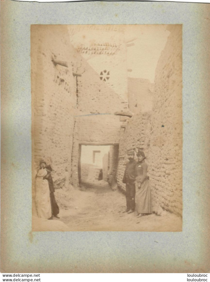ALGERIE FIN 19e  SIECLE  PHOTO ORIGINALE SUR CARTON FORMAT DE LA PHOTO 17X12CM R1 - Alte (vor 1900)