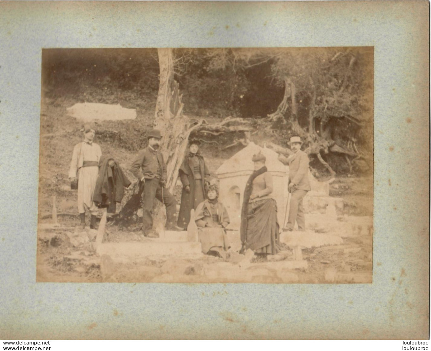 ALGERIE FIN 19e  SIECLE  PHOTO ORIGINALE SUR CARTON FORMAT DE LA PHOTO 17X12CM R5 - Old (before 1900)