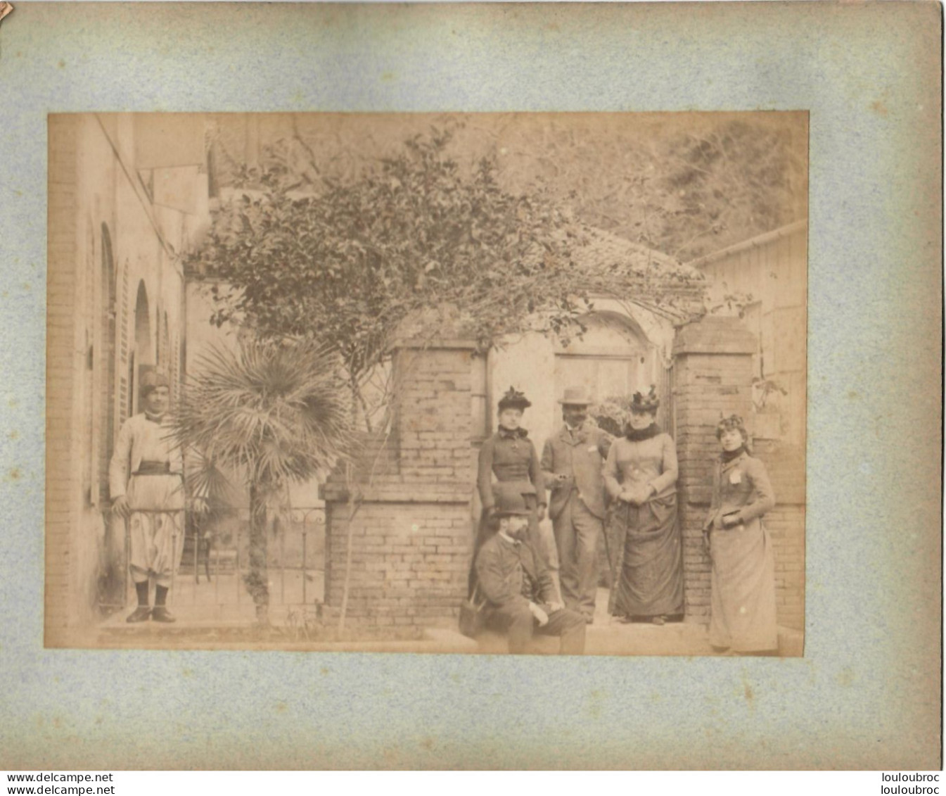 ALGERIE FIN 19e  SIECLE  PHOTO ORIGINALE SUR CARTON FORMAT DE LA PHOTO 17X12CM R6 - Anciennes (Av. 1900)