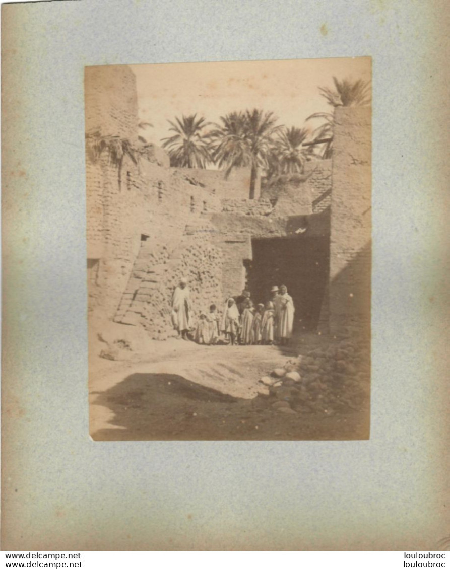 ALGERIE FIN 19e  SIECLE  PHOTO ORIGINALE SUR CARTON FORMAT DE LA PHOTO 17X12CM R2 - Anciennes (Av. 1900)