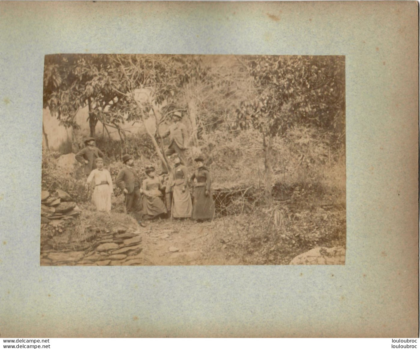 ALGERIE FIN 19e  SIECLE  PHOTO ORIGINALE SUR CARTON FORMAT DE LA PHOTO 17X12CM R4 - Old (before 1900)