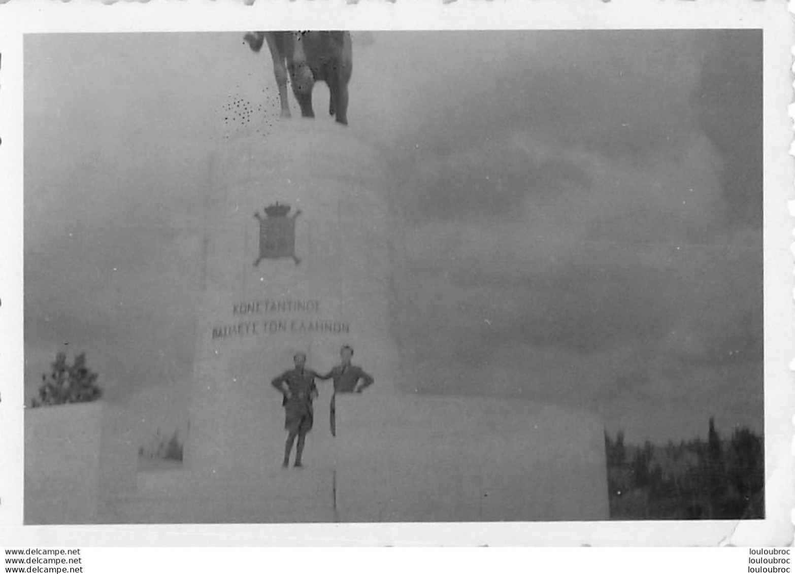 WW2 EN 1943 ARMEE ITALIENNE SOLDATS ITALIENS A ATHENES EN GRECE  PHOTO ORIGINALE 9 X 6 CM R43 - Guerre, Militaire