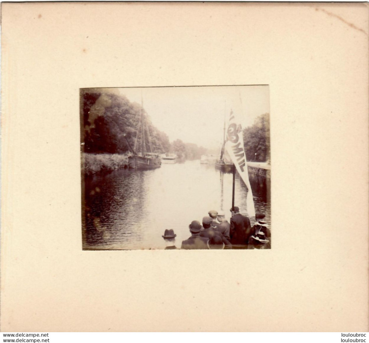 CANAL DE CRINAN ECOSSE  FIN 19e PHOTO ORIGINALE SUR CARTON 16 X 14 CM FORMAT PHOTO 8.50 X 7 CM - Old (before 1900)