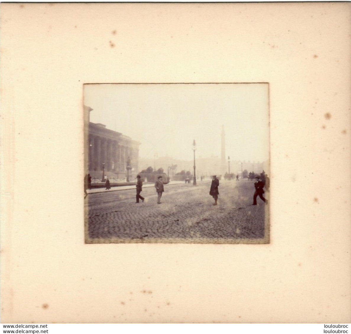 LIVERPOOL PLACE GEORGES HALL   FIN 19em PHOTO ORIGINALE 8x7CM COLLEE SUR CARTON DE 18x13cm - Anciennes (Av. 1900)
