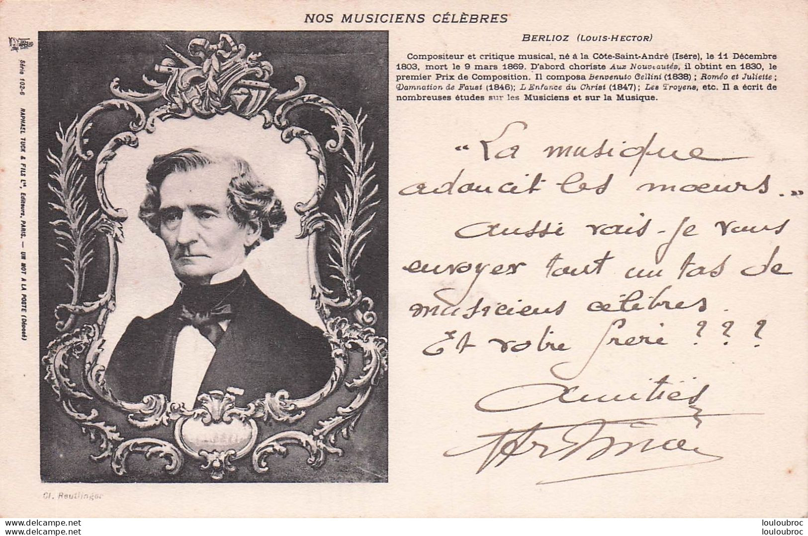 NOS MUSICIENS CELEBRES  BERLIOZ LOUIS HECTOR - Music And Musicians