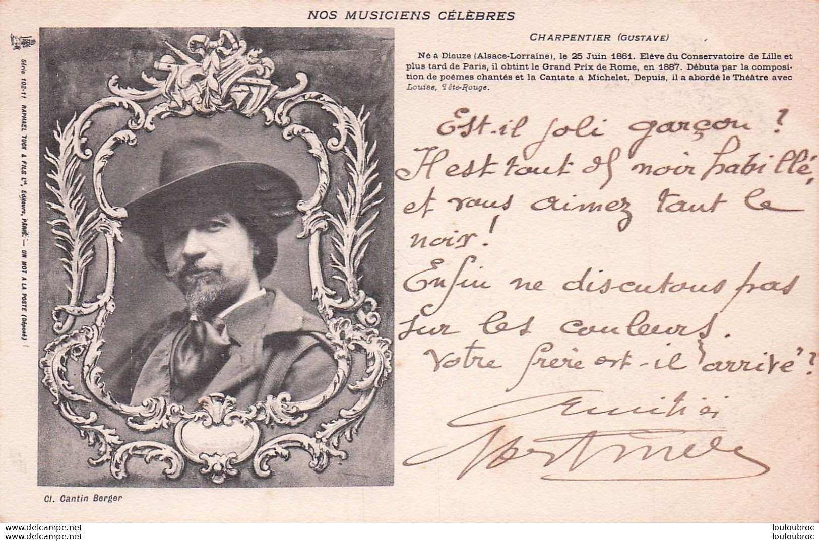 NOS MUSICIENS CELEBRES CHARPENTIER GUSTAVE - Musica E Musicisti