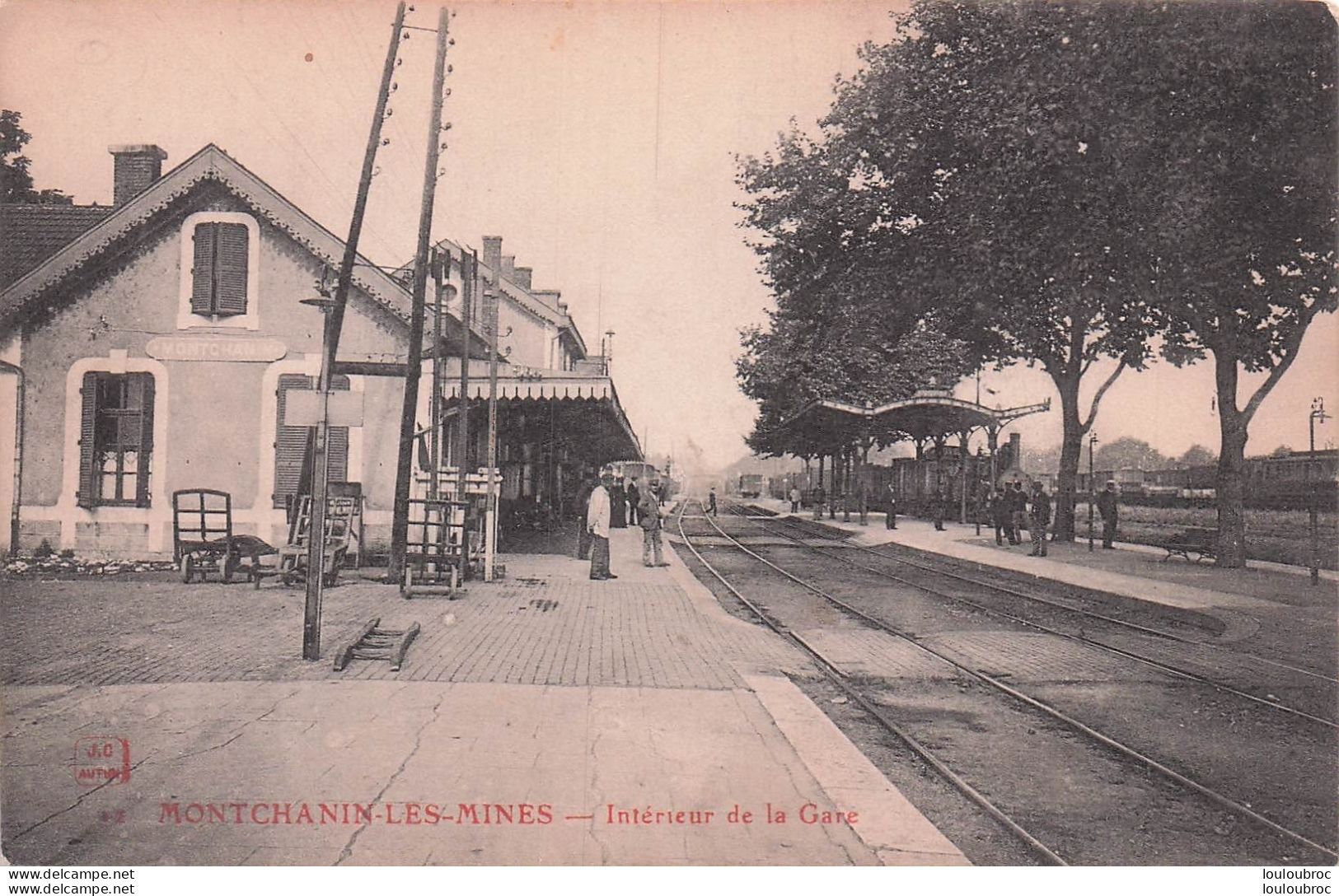 MONTCHANIN LES MINES INTERIEUR DE LA GARE - Andere & Zonder Classificatie