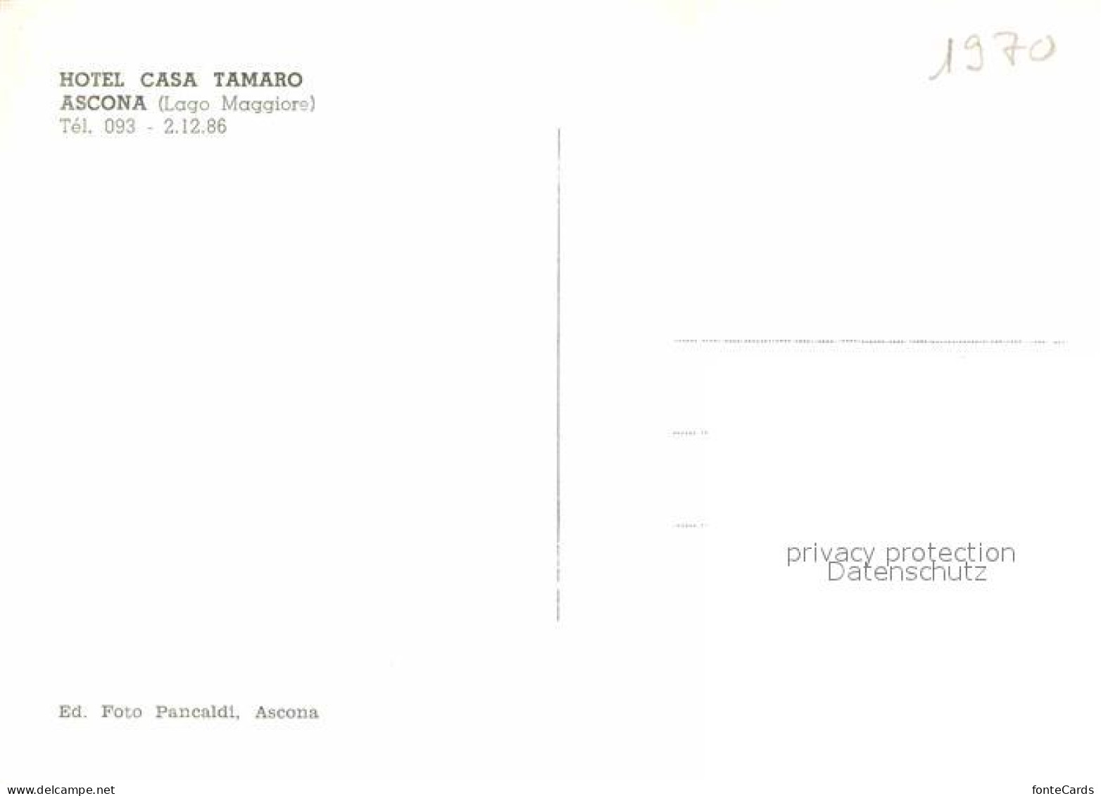 12889597 Ascona Lago Maggiore Fliegeraufnahme Hotel Casa Tamaro Ascona - Other & Unclassified