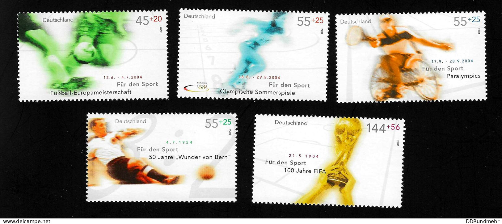 2004 Euro  Michel DE 2382 - 2386 Stamp Number DE B931 - B935 Yvert Et Tellier DE 2206 - 2210 Xx MNH - Ungebraucht