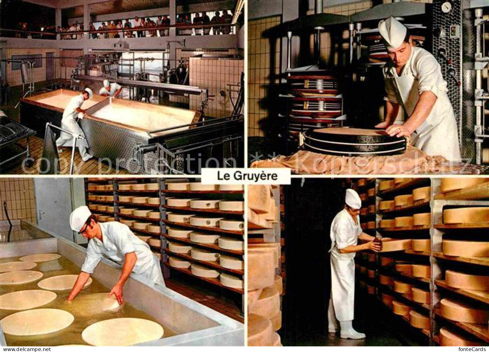 12885207 Gruyeres FR Fabrication Du Fromage A La Laitrie De Demonstration De Gru - Andere & Zonder Classificatie