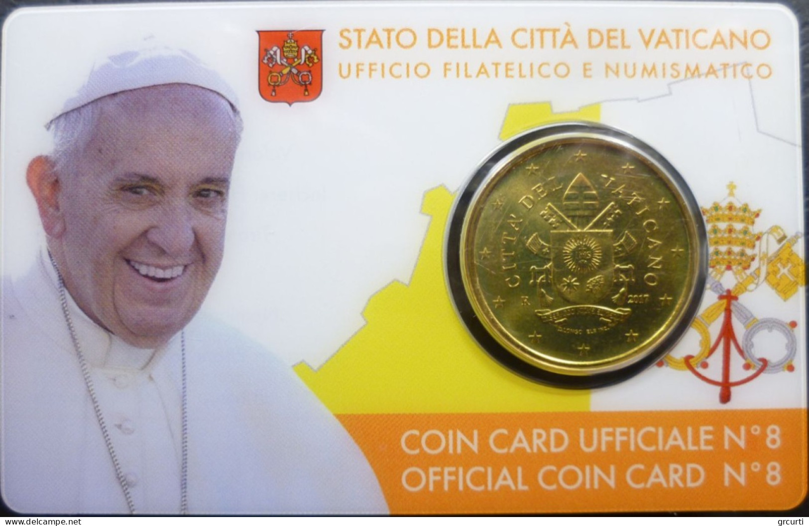 Vaticano - 50 Centesimi 2017 - Coincard N. 8 - UC# 6 - Vaticano (Ciudad Del)