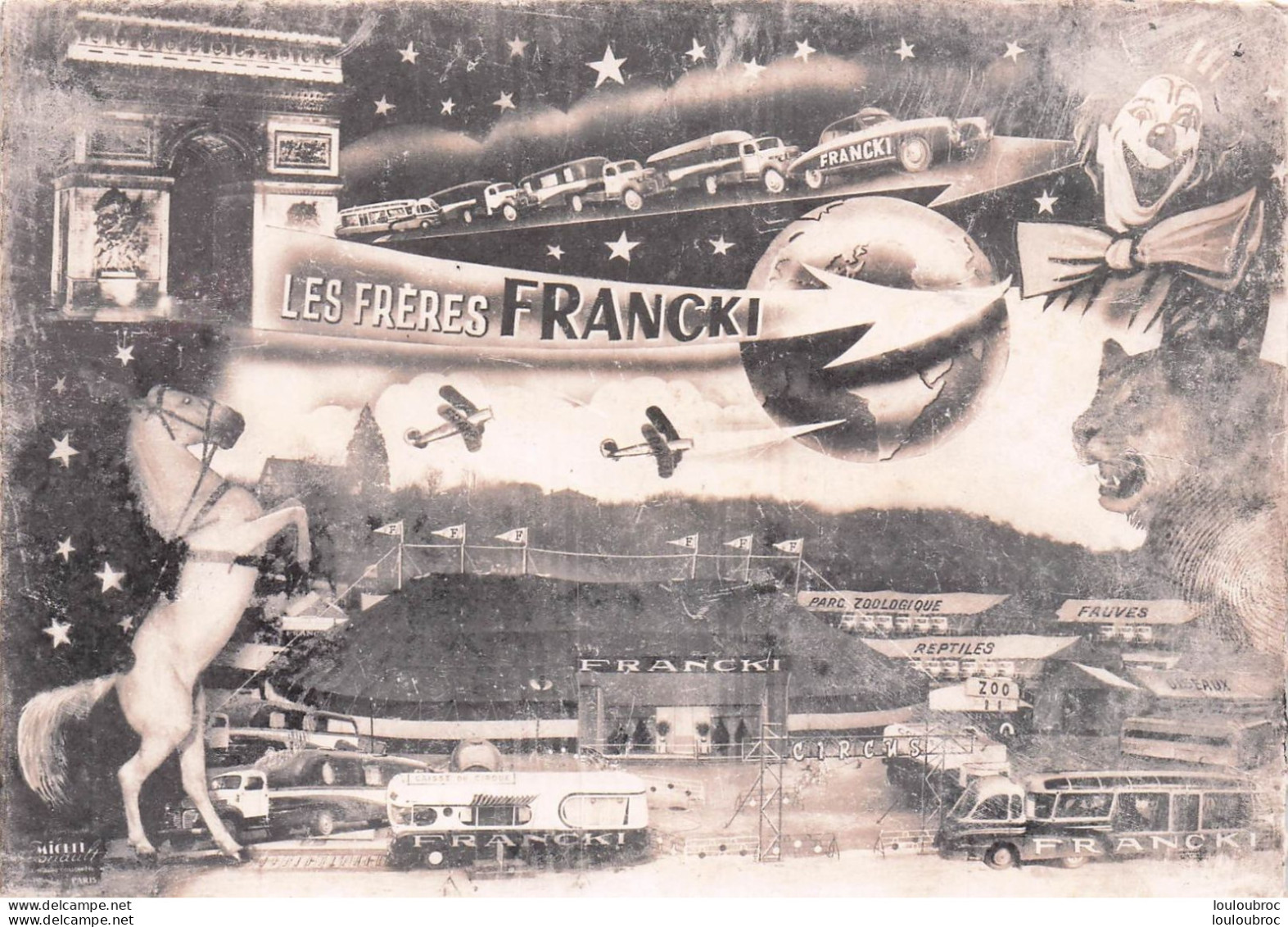 CIRQUE LES FRERES FRANCKI  INVITATION AU FESTIVAL DU CIRQUE 1960 - Zirkus