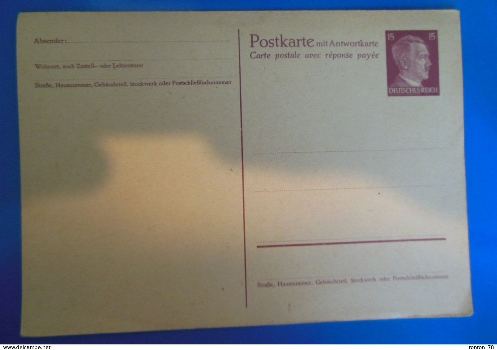 ENTIER POSTAL SUR CARTE  -   ALLEMAGNE - Briefkaarten