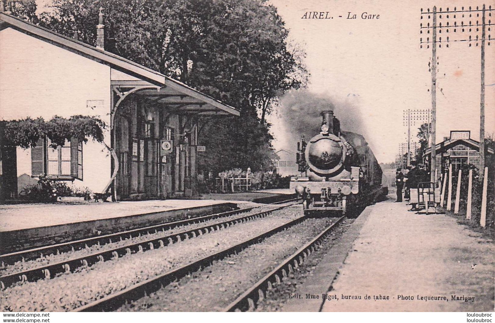 AIREL LA GARE AVEC LE TRAIN - Autres & Non Classés