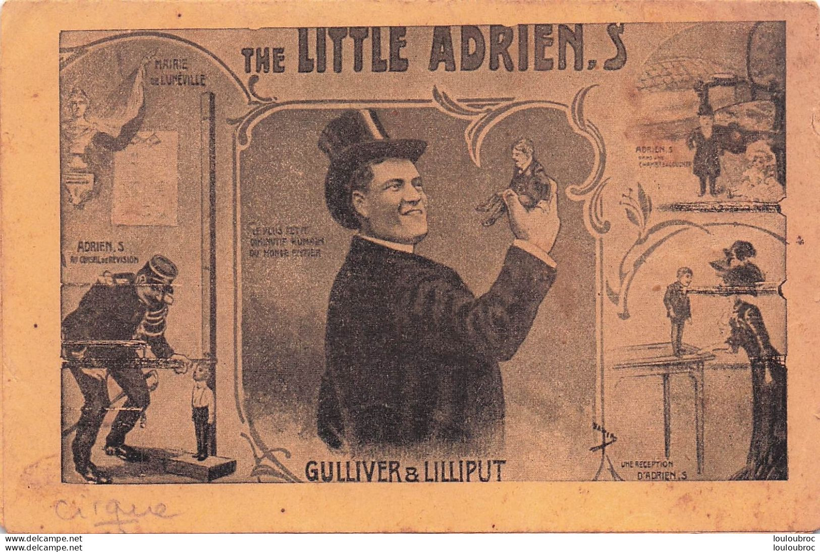 THE LITTLE ADRIEN'S GULLIVER ET LILLIPUT DOUBLE CARTE - Circo