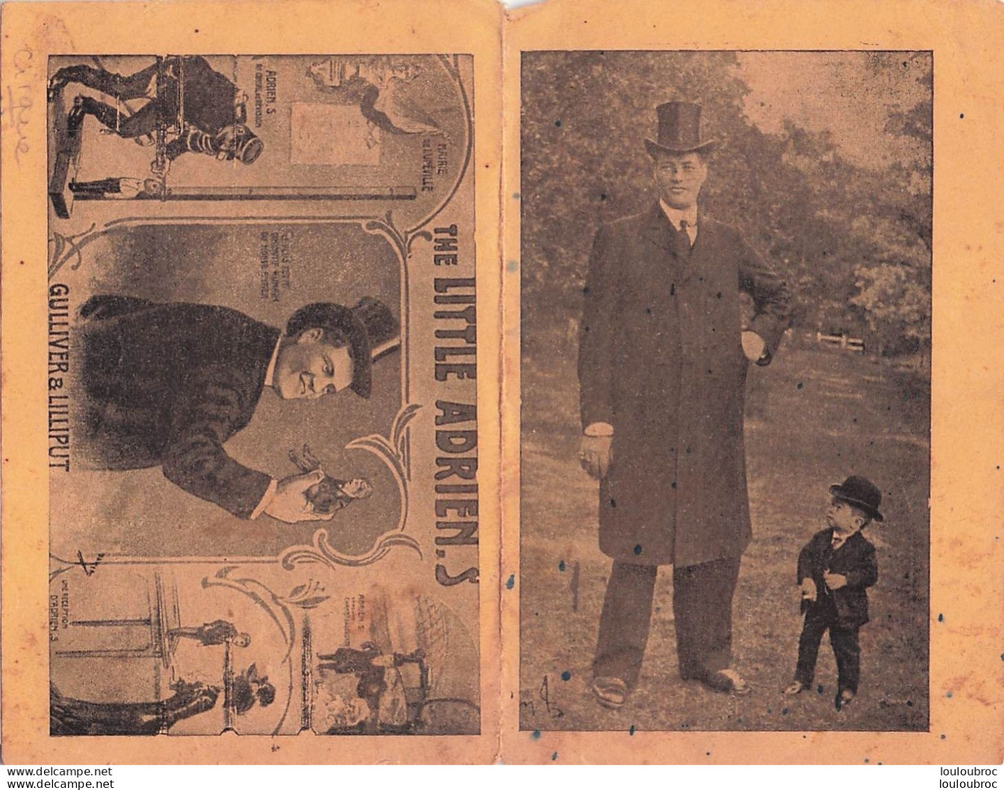 THE LITTLE ADRIEN'S GULLIVER ET LILLIPUT DOUBLE CARTE - Circo