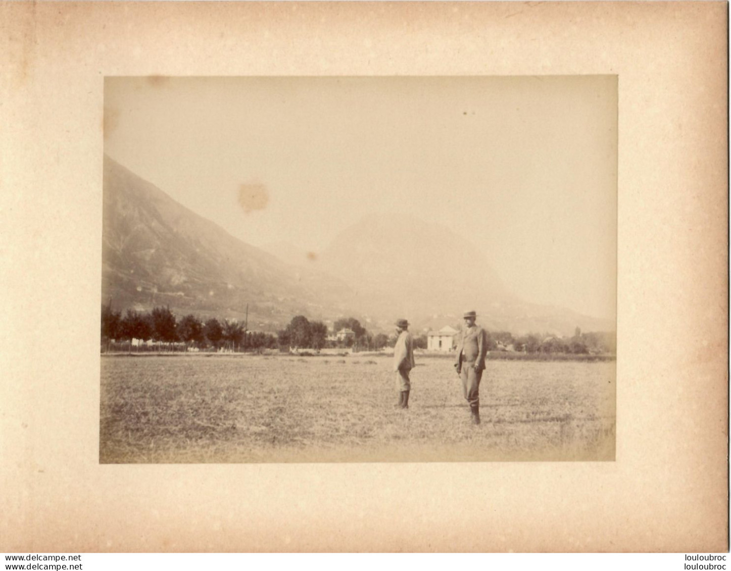 GRENOBLE LE MONT SAINT EYNARD PHOTO ORIGINALE SUR CARTON 23 X 18 CM FORMAT PHOTO 17 X 12.50 CM - Old (before 1900)