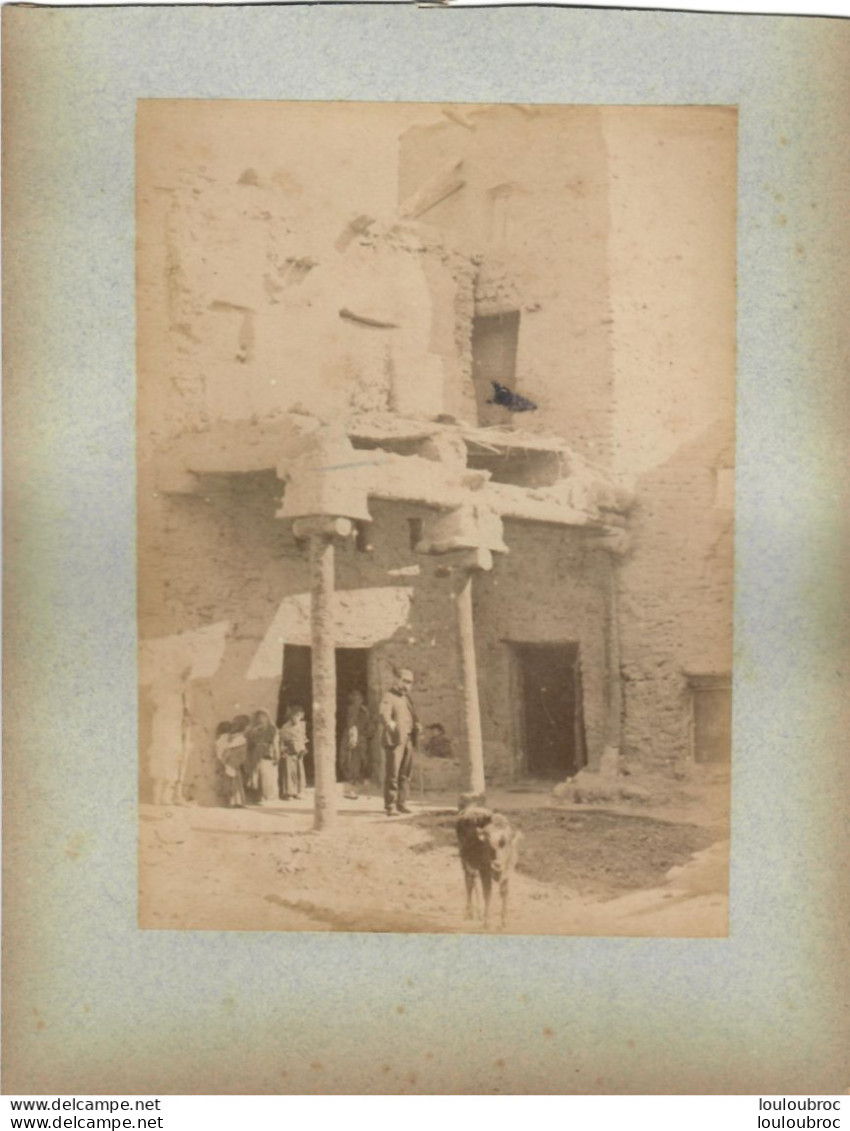 ALGERIE FIN 19e  SIECLE  PHOTO ORIGINALE SUR CARTON FORMAT DE LA PHOTO 17X12CM - Alte (vor 1900)