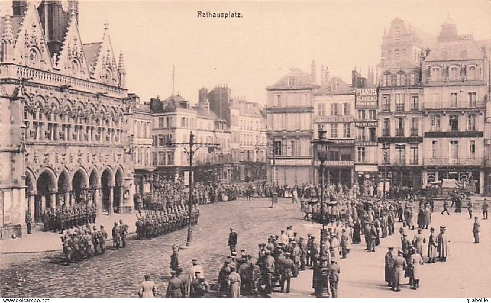 02 - SAINT QUENTIN - lot 12 cartes - occupation allemande - parfait etat