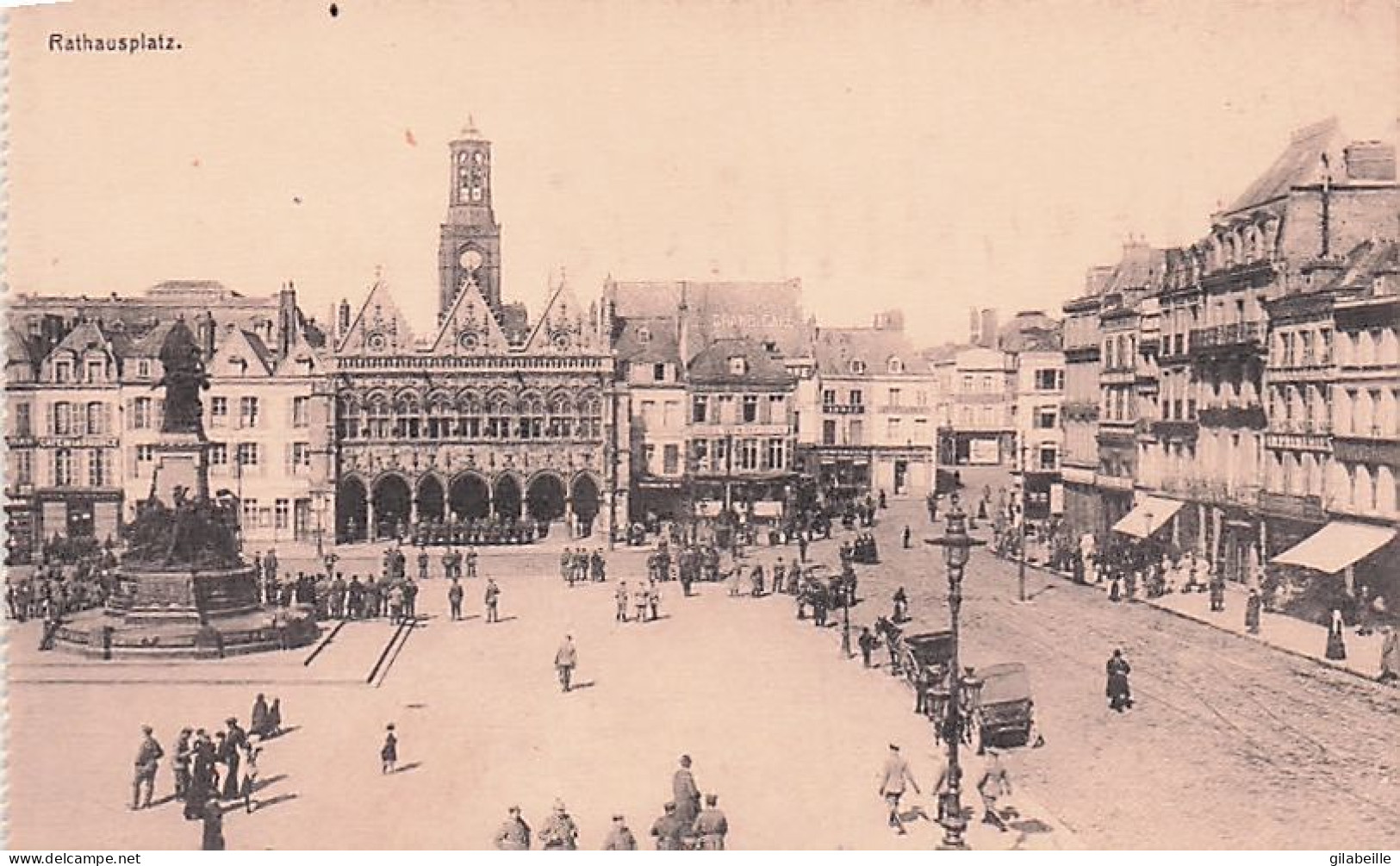 02 - SAINT QUENTIN - lot 12 cartes - occupation allemande - parfait etat