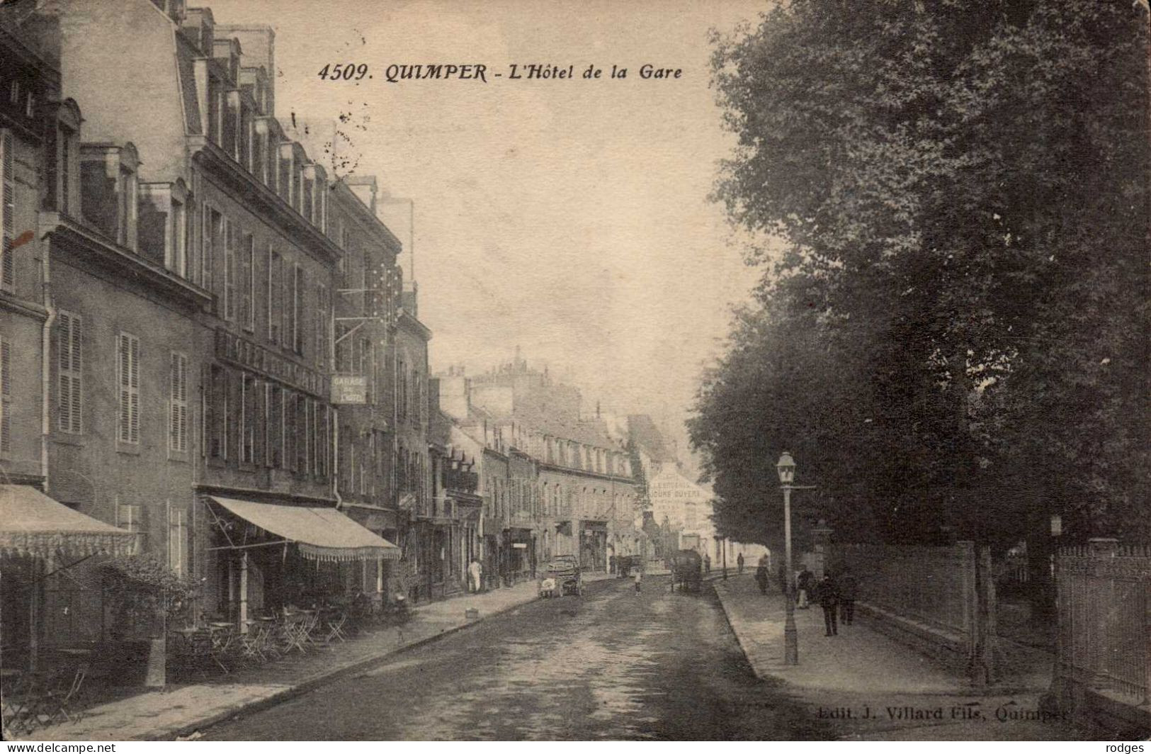 29 , Cpa  QUIMPER , 4509 , L'Hotel De La Gare  (15001.V.24) - Quimper