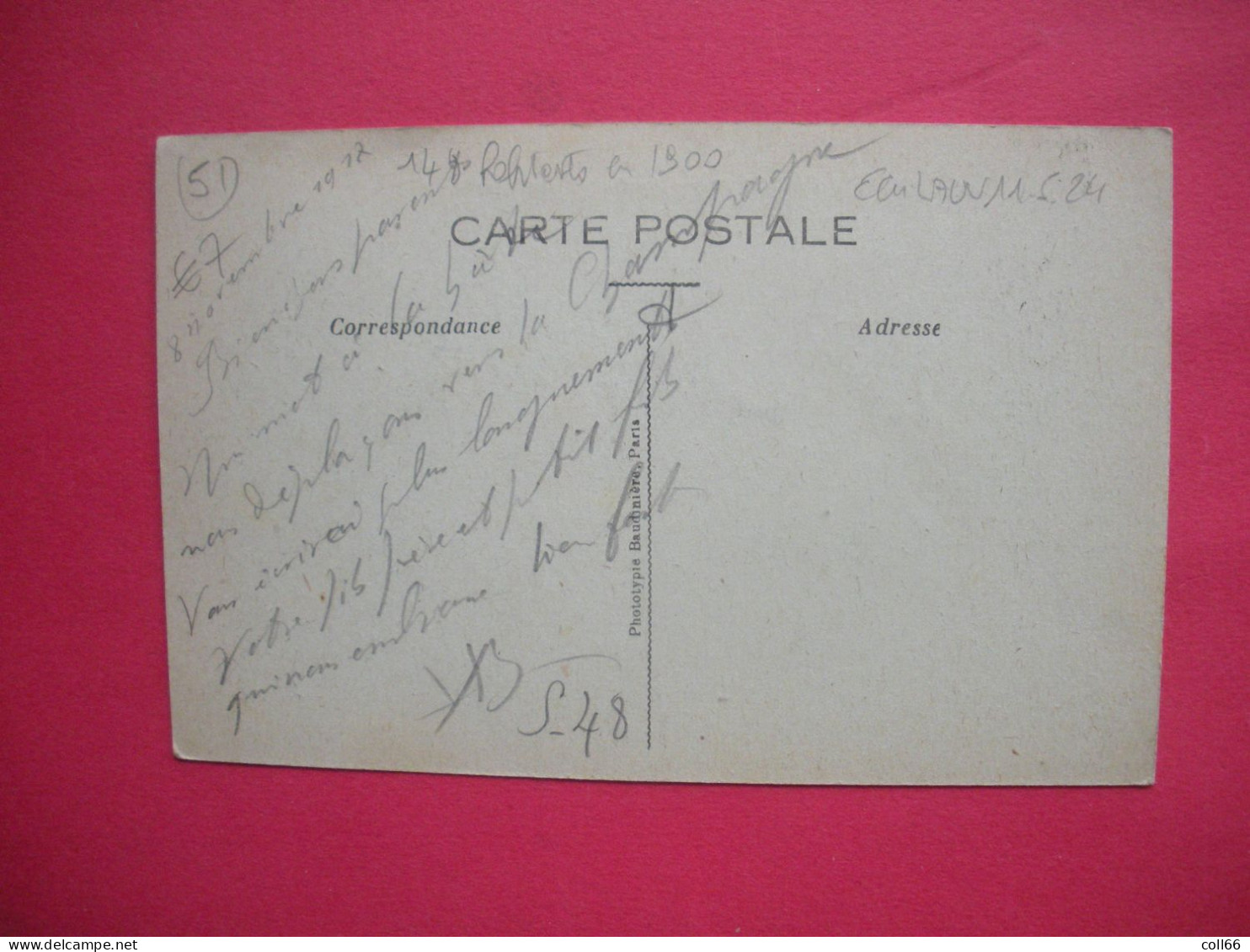 51 Voilemont 1917 Cpa Route De Rapsécourt Animée éditeur Baudinière à Paris Dos Scanné - Other & Unclassified