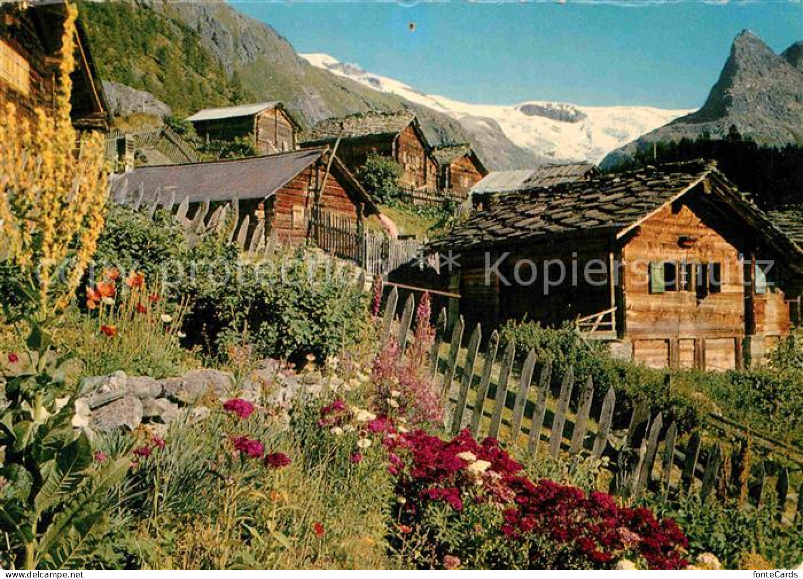 12860109 Val D Herens Village Et Glacier De Ferpecle Alpes Val D Herens - Other & Unclassified