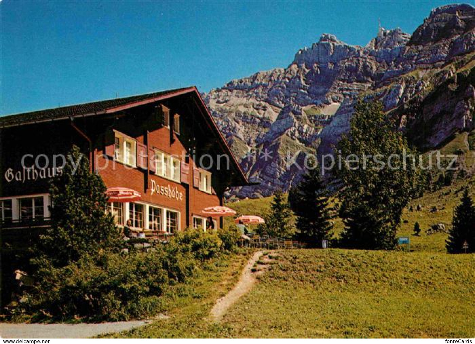 12860037 Schwaegalp AR Saentis Schwebebahn Gasthaus Passhoehe Appenzeller Alpen  - Sonstige & Ohne Zuordnung