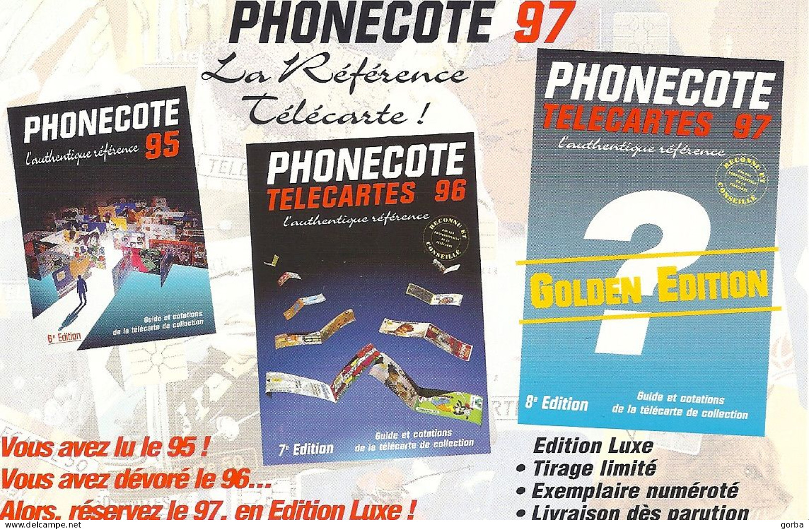 *CPM  -  PUB Pour PHONECOTE 97 - Werbepostkarten