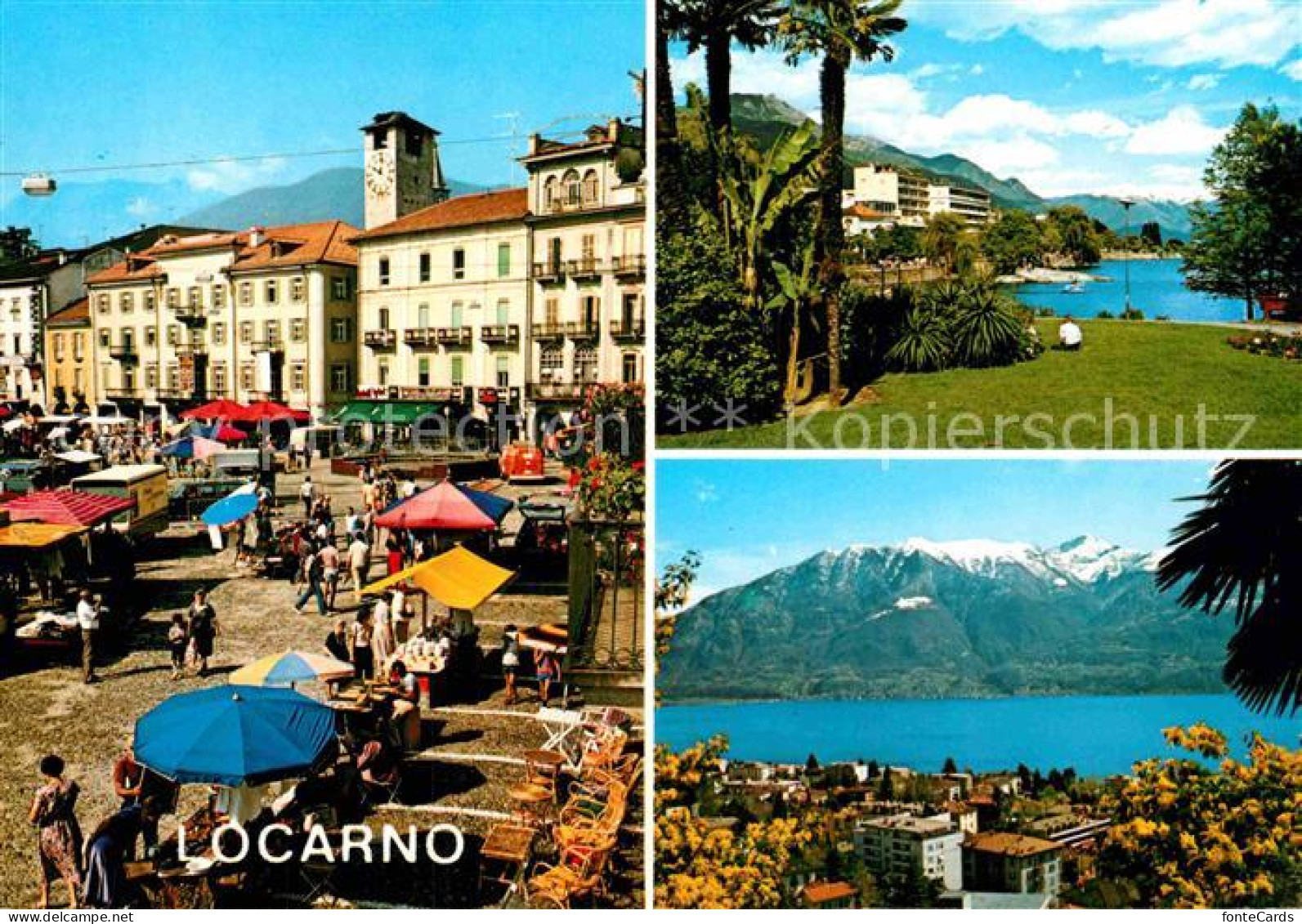 12858389 Locarno Lago Maggiore Marktplatz Panorama Promenade Locarno - Andere & Zonder Classificatie