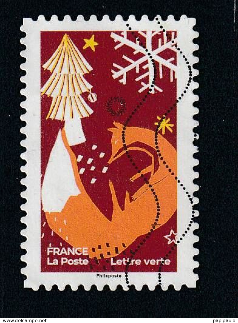 FRANCE 2021 Y&T 2062  Lettre Verte Noël - Used Stamps