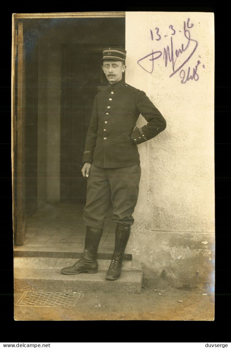 Guerre 1916  Carte Photo Militaire Soldat Du  248eme Regiment D' Infanterie( Format 9cm X 14cm ) - War 1914-18