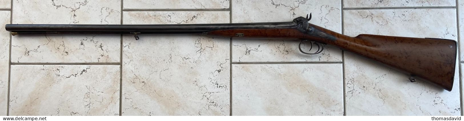 Fusil De Chasse Juxtaposé, Jalabert, Lamotte à Saint-Etienne. Double Chien Et Détente. - Armes Neutralisées