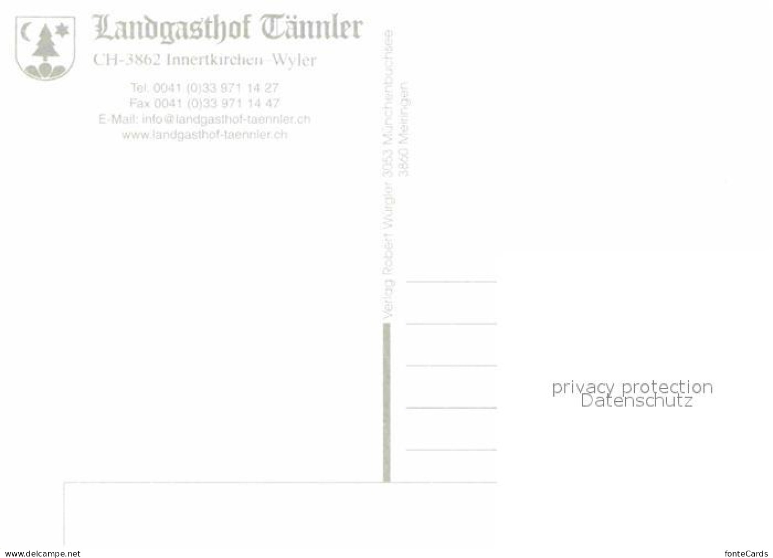 12852189 Innertkirchen Landgasthof Taennler Innertkirchen - Andere & Zonder Classificatie
