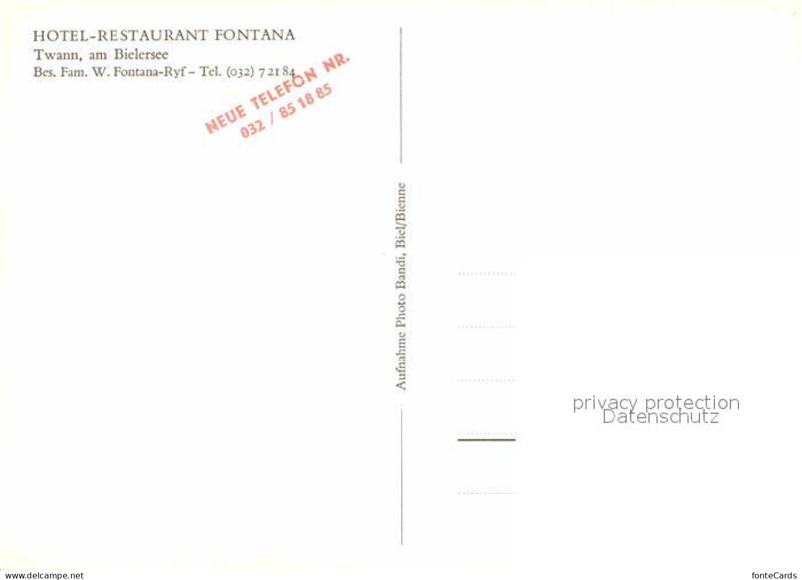 12851329 Twann Hotel Restaurant Fontana Twann - Andere & Zonder Classificatie