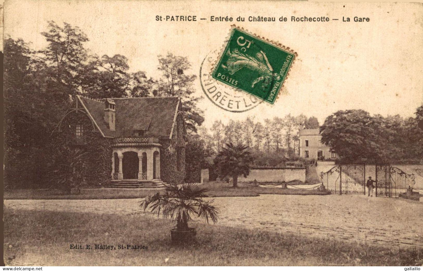 SAINT PATRICE ENTREE DU CHATEAU DE ROCHECOTTE LA GARE - Sonstige & Ohne Zuordnung