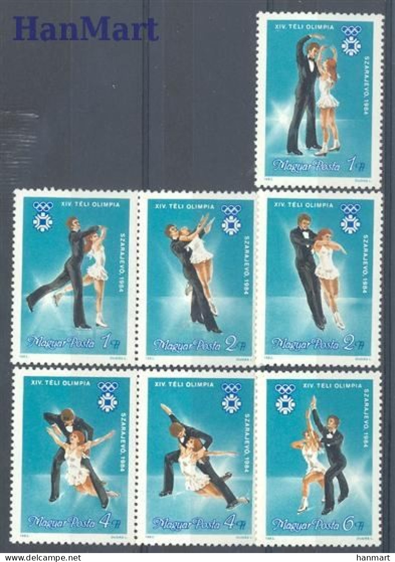 Hungary 1983 Mi 3652-3658 MNH  (ZE4 HNG3652-3658) - Patinage Artistique