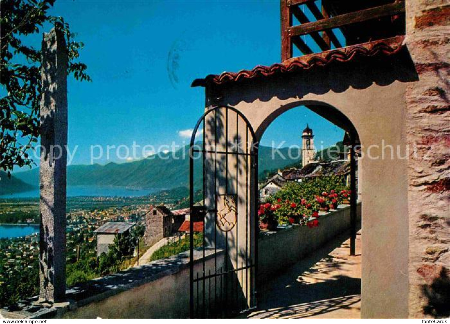 12847707 Brione Veranda Blick Auf Den See Und Alpen Brione Sopra Minusio - Andere & Zonder Classificatie