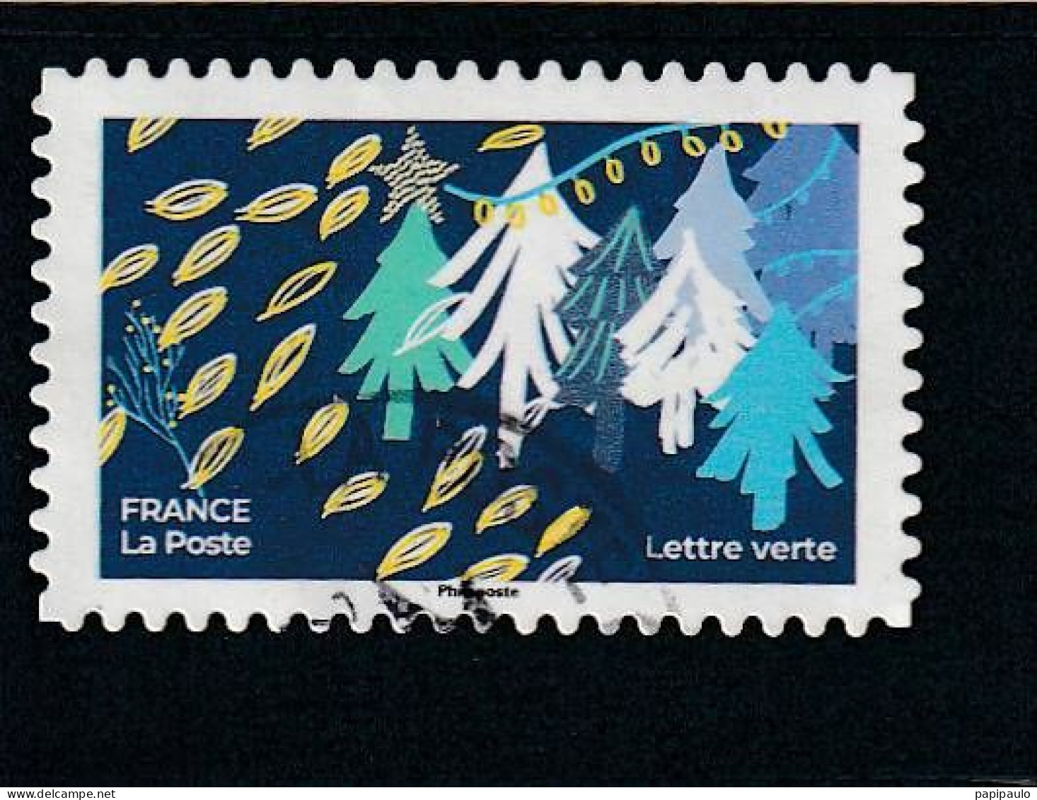 FRANCE 2021 Y&T 2065  Lettre Verte Noël - Usati