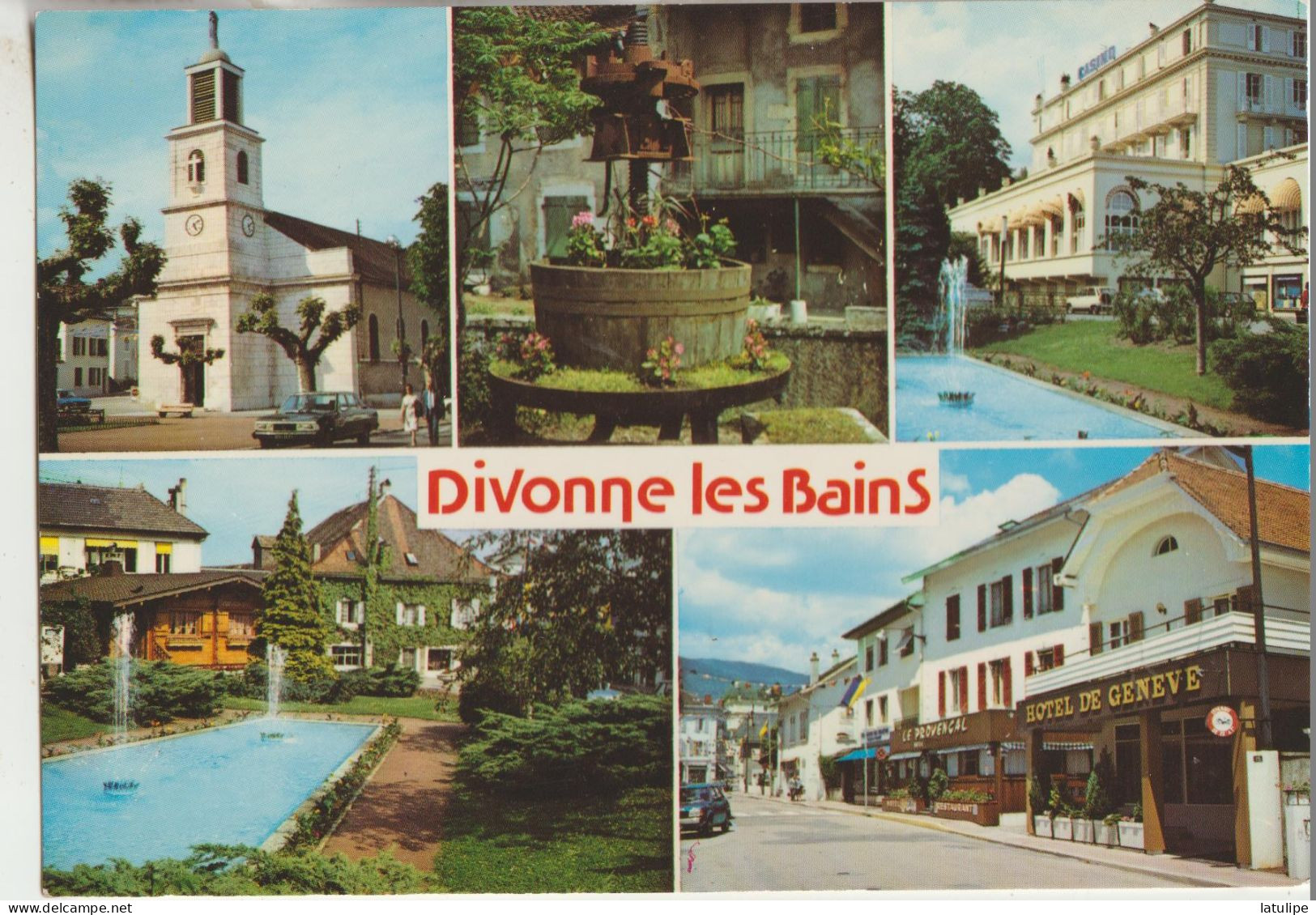 Divonne Les Bains 01 Carte Circulée Non Timbrée  Multivues ( 5 )  Souvenirs - Divonne Les Bains