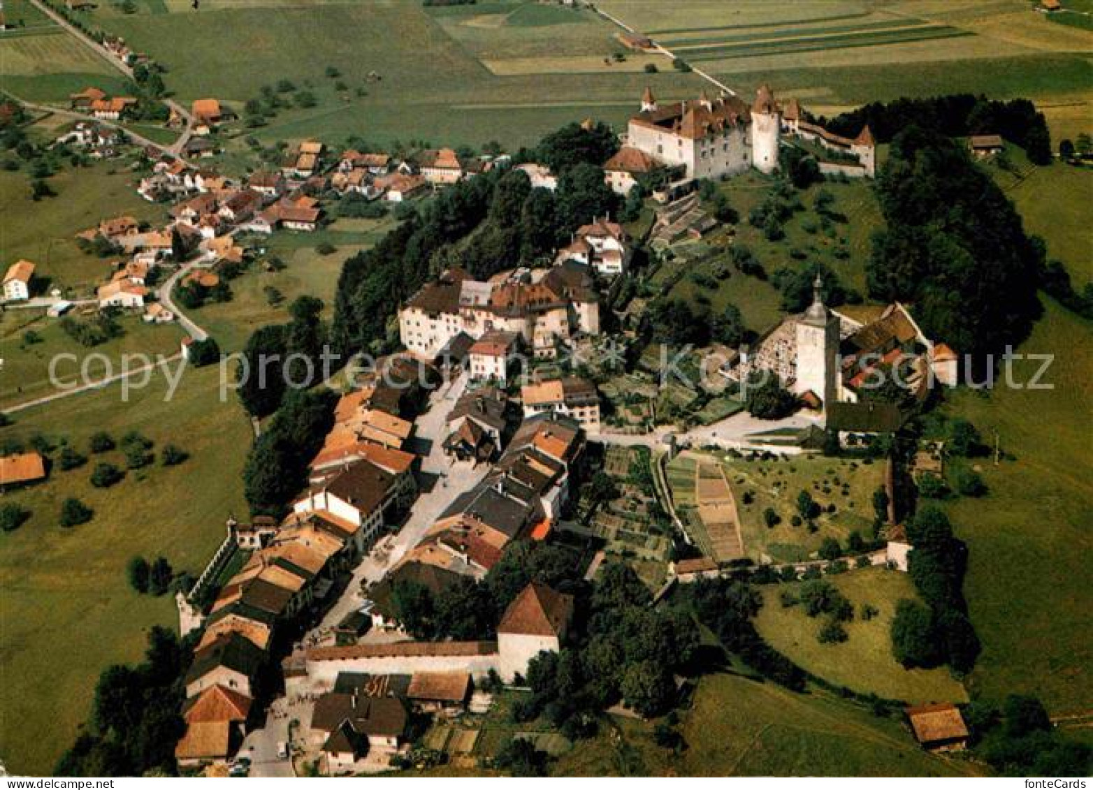 12842377 Gruyeres FR Vue Aerienne Fliegeraufnahme Gruyeres - Autres & Non Classés