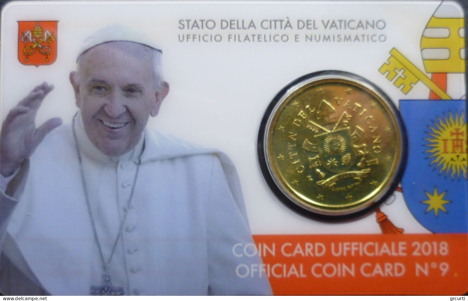 Vaticano - 50 Centesimi 2018 - Coincard N. 9 - UC# 6 - Vaticano (Ciudad Del)