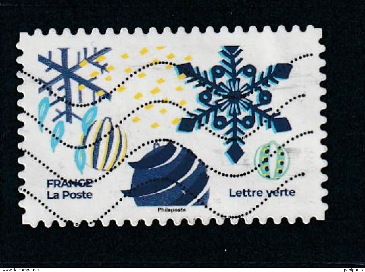 FRANCE 2021 Y&T 2066  Lettre Verte Noël - Used Stamps