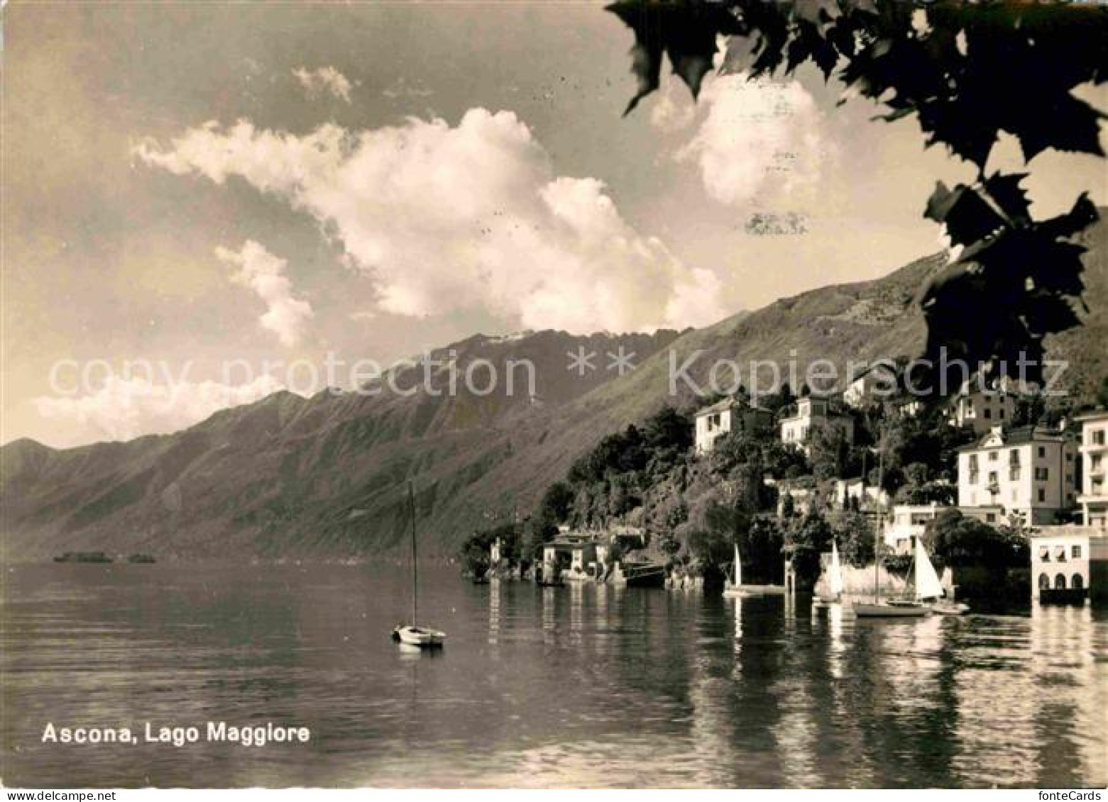 12840617 Ascona Lago Maggiore Haeuserpartie Am See Alpen Ascona Lago Maggiore - Andere & Zonder Classificatie