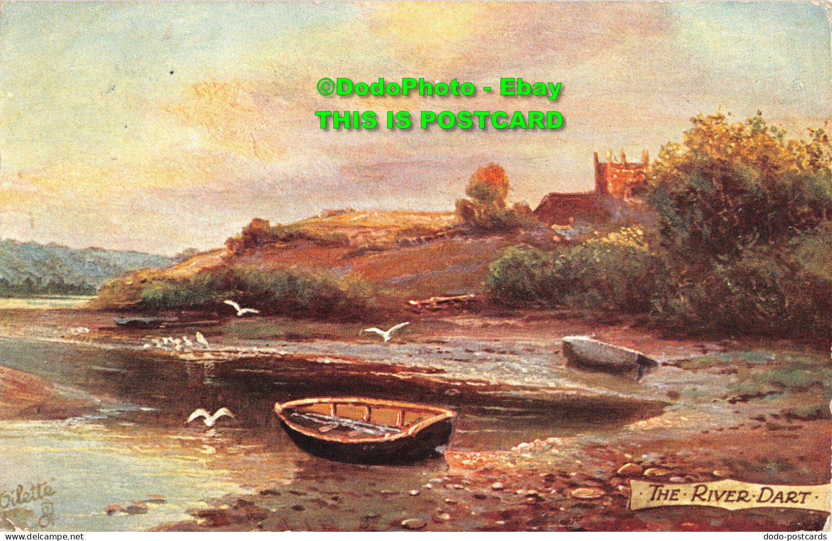 R359633 The River Dart. Tuck. Oilette. Postcard 7491. 1906 - Monde